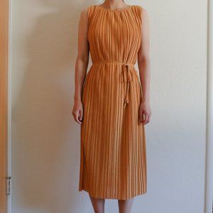 Uniqlo Yellow Pleated Dress